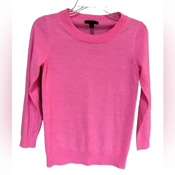 J. Crew | Merino Wool Tippi Sweater in Pink, Size XS - Picture 1 of 5